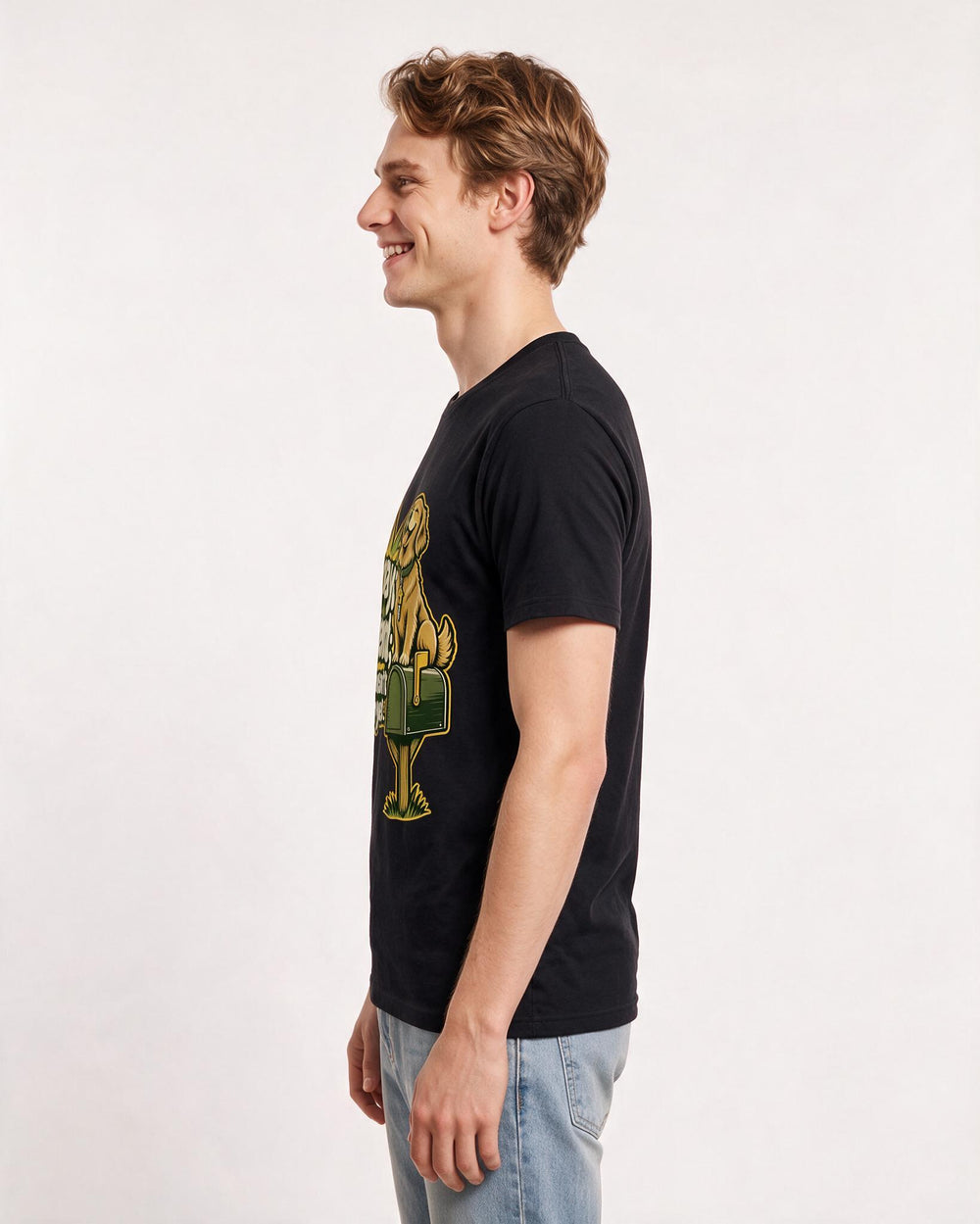 Cat Lover Black T-Shirt for Men – Everyday Expression Graphic Tee product image 2