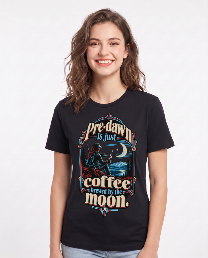 Hunting Black T-Shirt for Women – Everyday Expression Graphic Tee product image 3