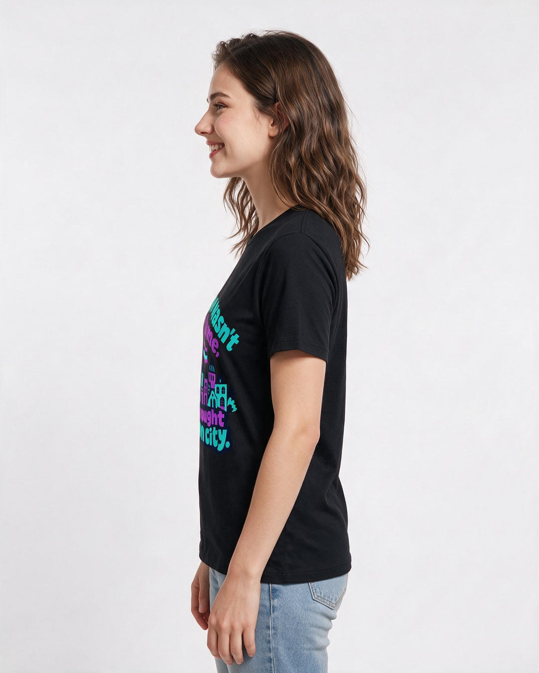 Pride Black T-Shirt for Women – Everyday Expression Graphic Tee product image 2