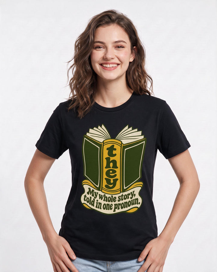 Pride Black T-Shirt for Women – Everyday Expression Graphic Tee product image 1