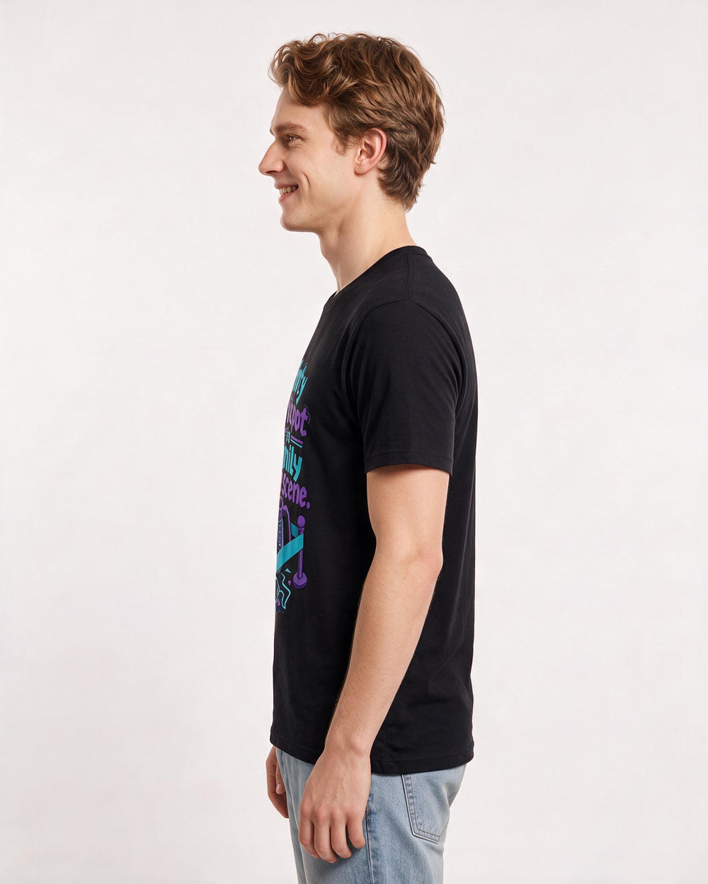 Grandparent Black T-Shirt for Men – Everyday Expression Graphic Tee product image 2