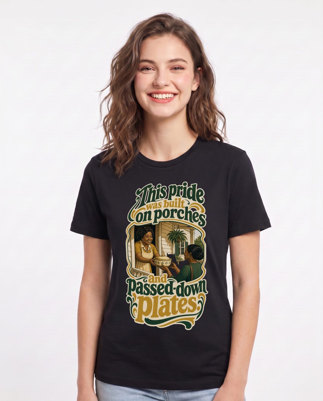 Patriotic Black T-Shirt for Women – Everyday Expression Graphic Tee product image 3