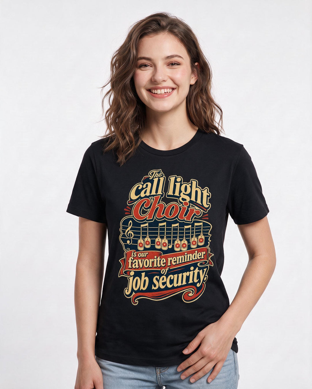Nurse Black T-Shirt for Women – Nursing Life Graphic Tee product image 1