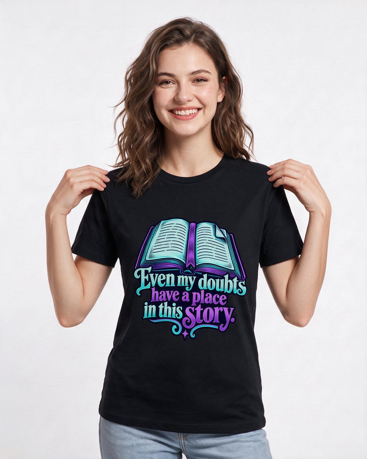 Christian Faith Black T-Shirt for Women – Everyday Expression Graphic Tee product image 1