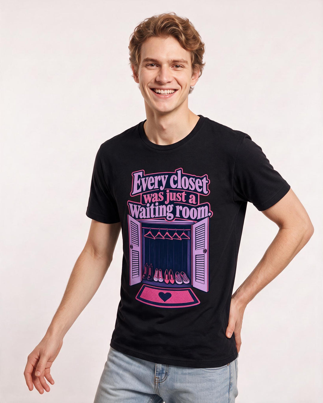 Pride Black T-Shirt for Men – Everyday Expression Graphic Tee product image 1