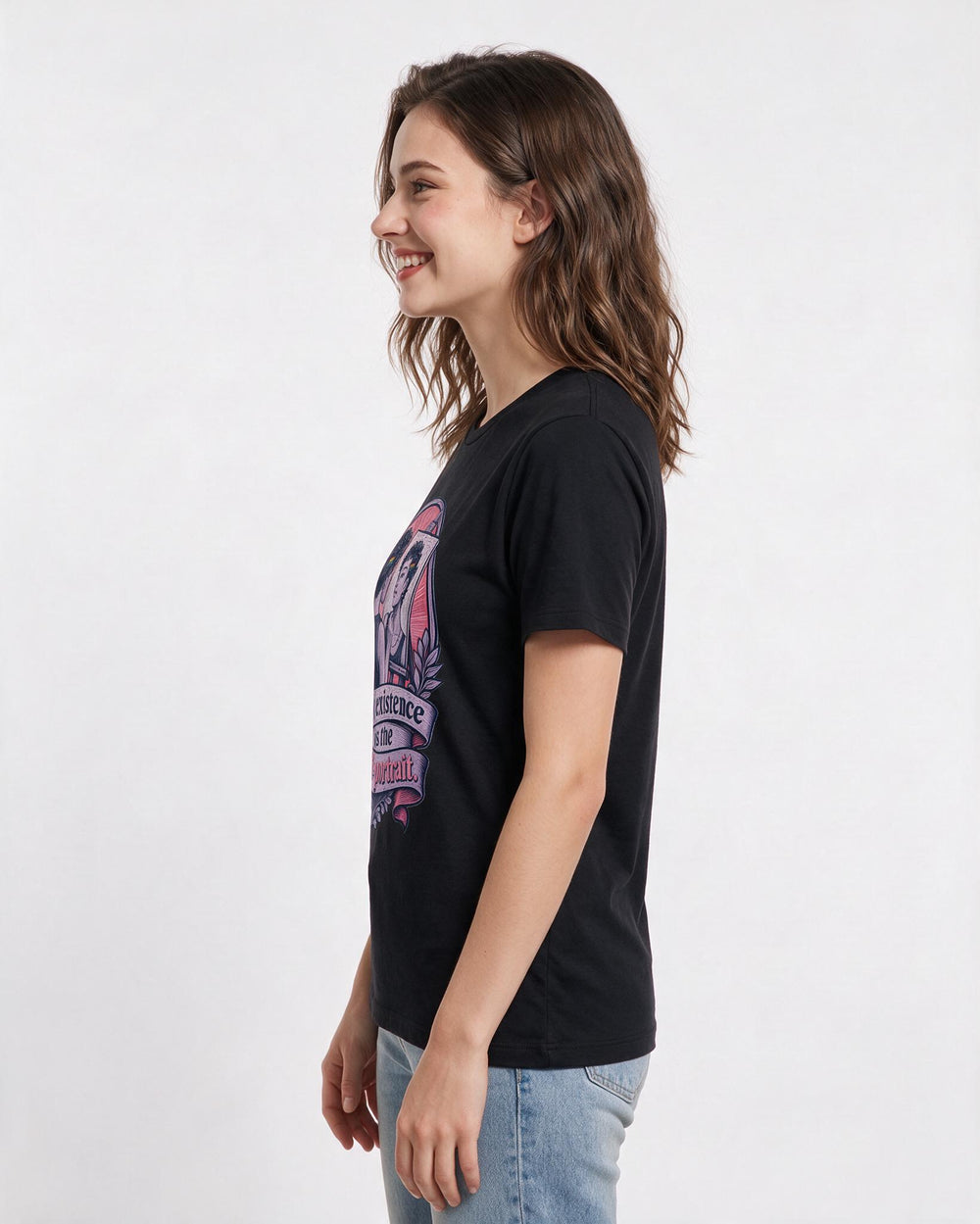 Pride Black T-Shirt for Women – Everyday Expression Graphic Tee product image 2