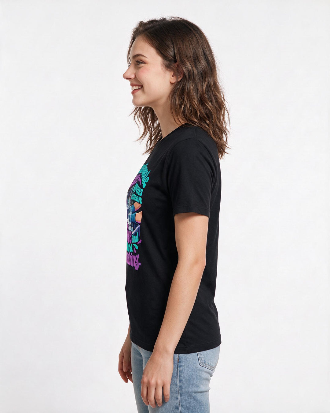 Nurse Black T-Shirt for Women – Nursing Life Graphic Tee product image 2