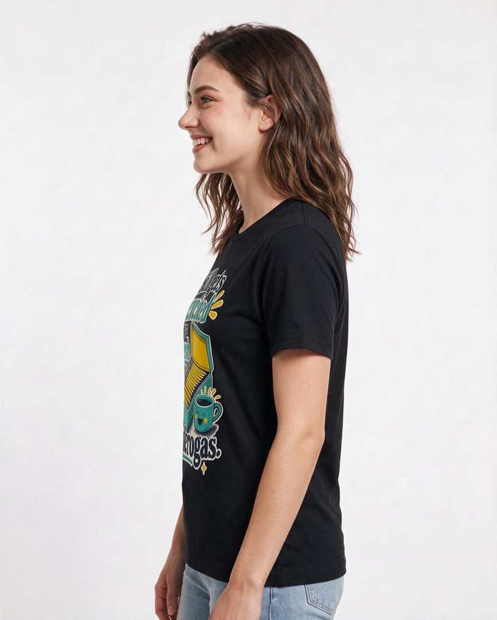 Teacher Black T-Shirt for Women – Everyday Expression Graphic Tee product image 2
