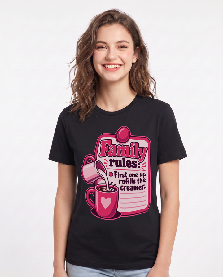 Grandparent Black T-Shirt for Women – Everyday Expression Graphic Tee product image 3