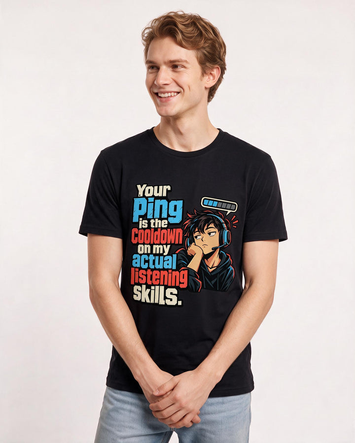 Gaming Black T-Shirt for Men – Game Night Graphic Tee product image 1