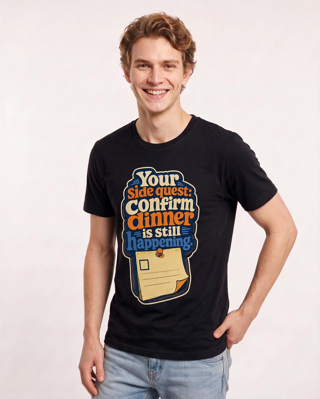 Gaming Black T-Shirt for Men – Game Night Graphic Tee product image 1