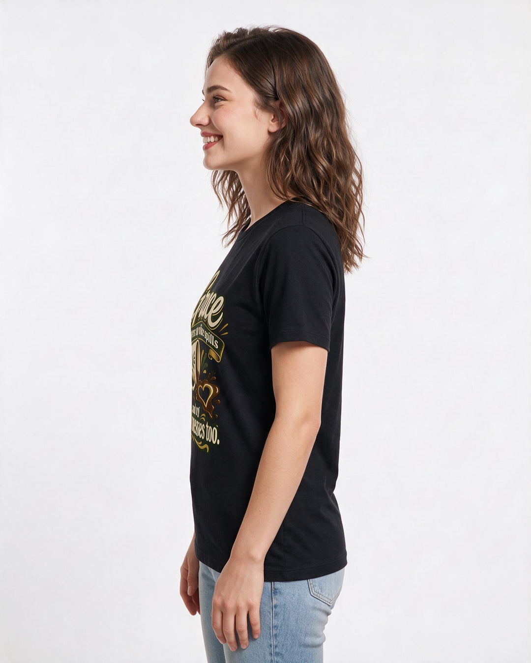 Christian Faith Black T-Shirt for Women – Everyday Expression Graphic Tee product image 2