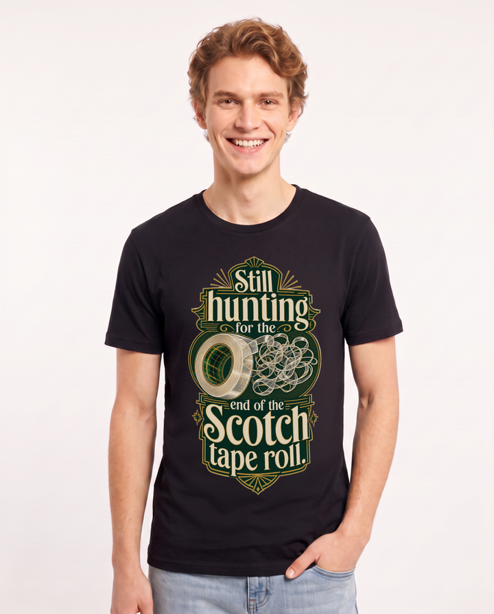 Christmas Black T-Shirt for Men – Holiday Theme Graphic Tee product image 3