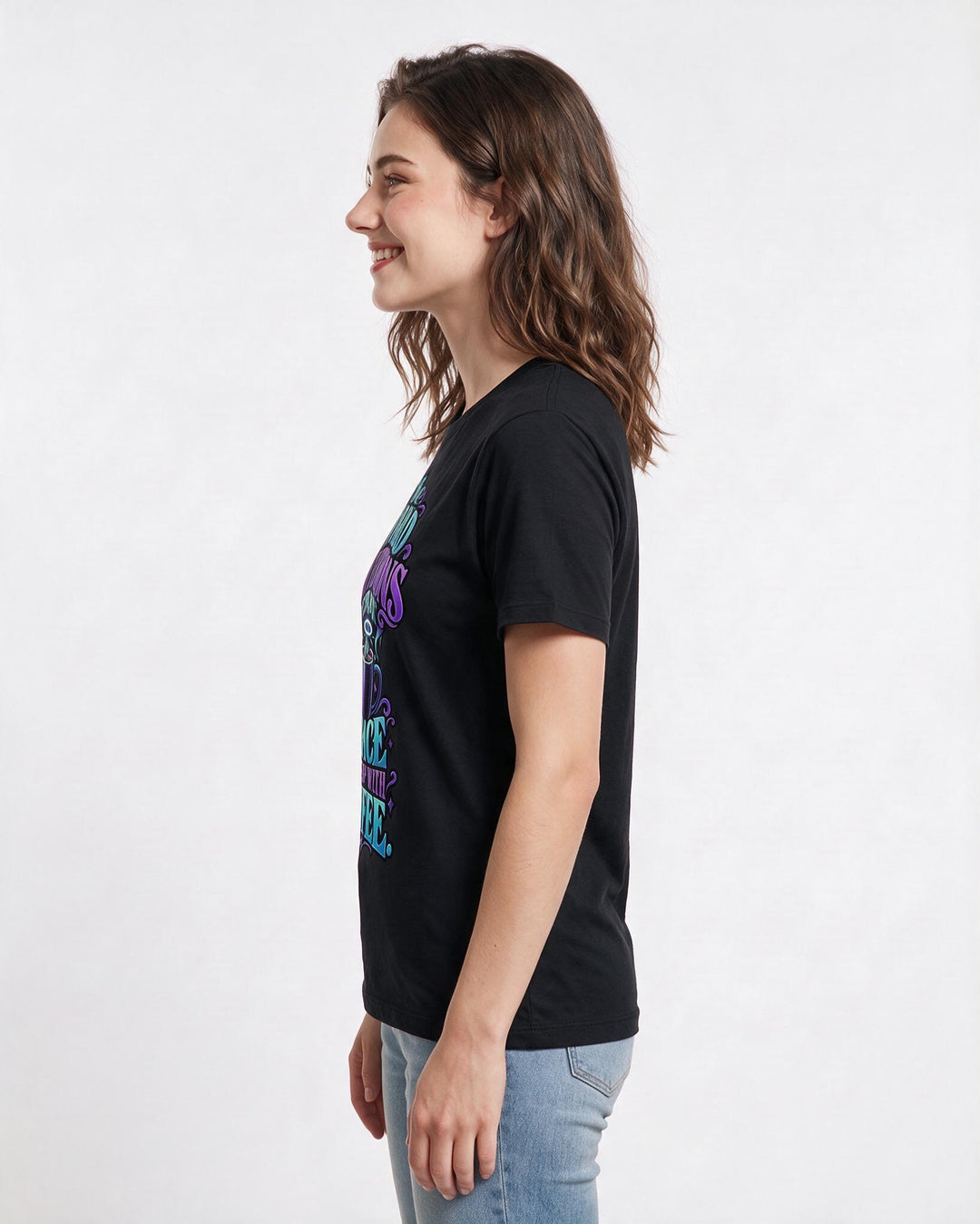 Christian Faith Black T-Shirt for Women – Everyday Expression Graphic Tee product image 2