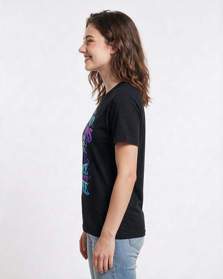 Christian Faith Black T-Shirt for Women – Everyday Expression Graphic Tee product image 2