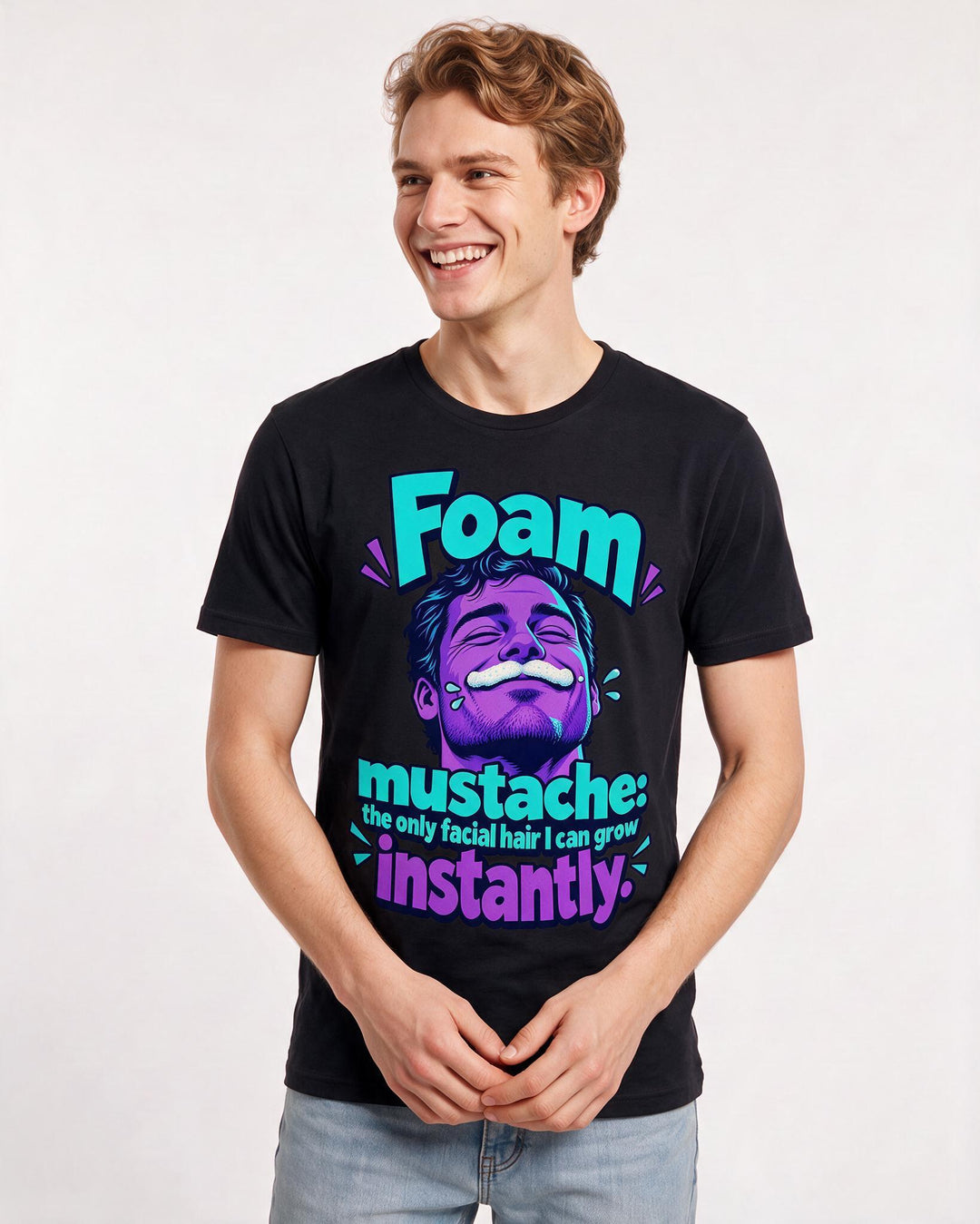 Beer Black T-Shirt for Men – Everyday Expression Graphic Tee product image 1