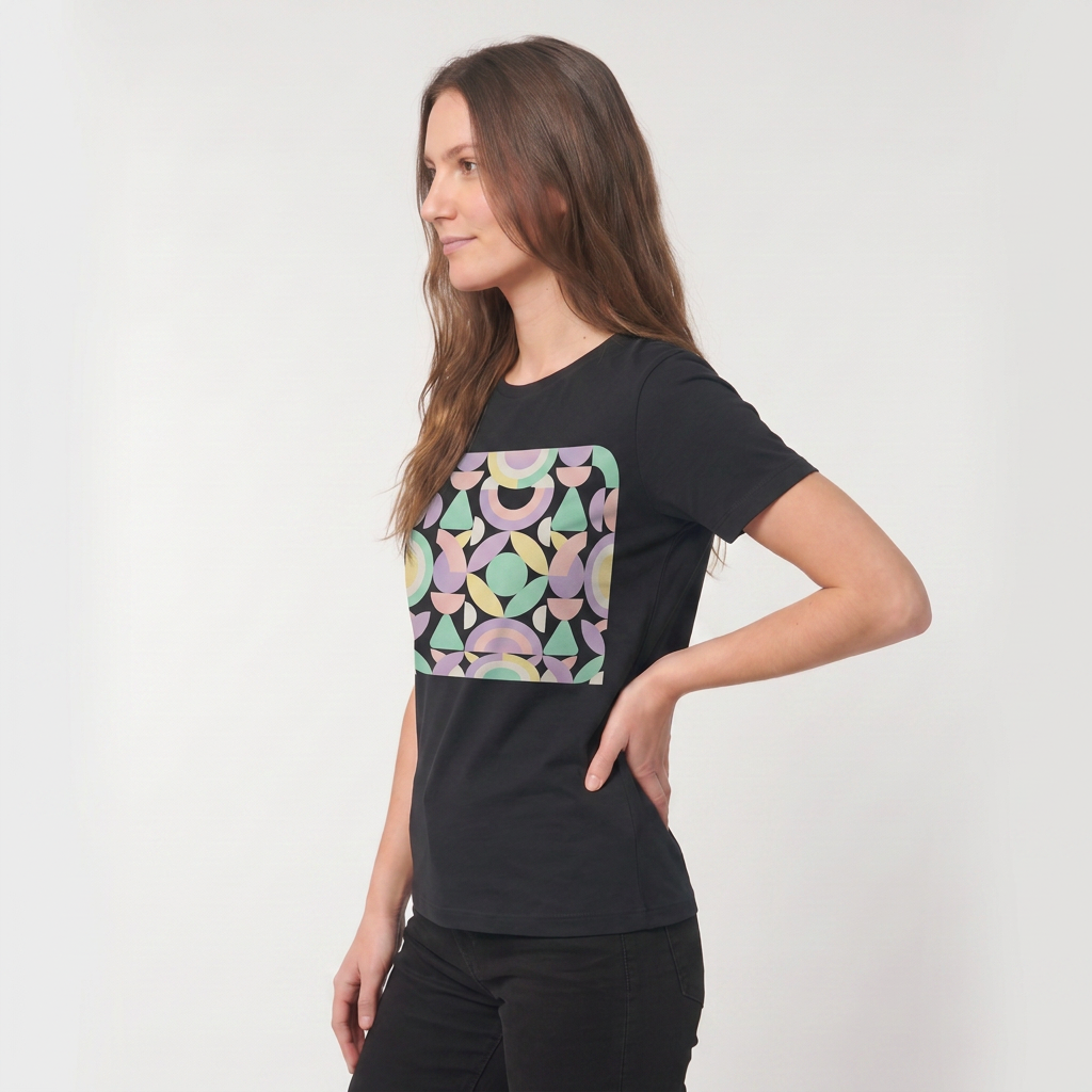 Black Black T-Shirt mockup 2