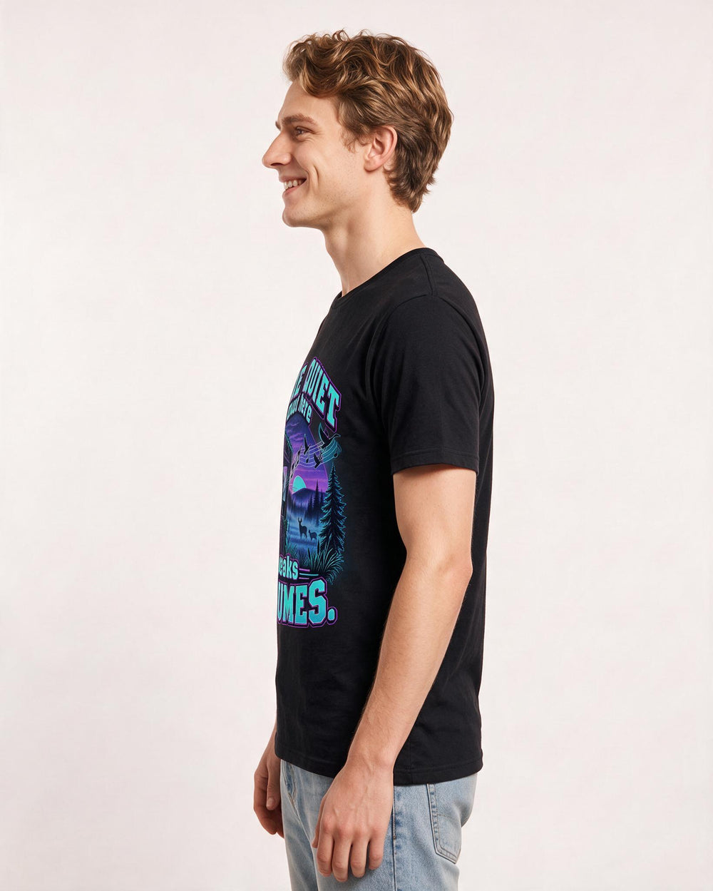 Hunting Black T-Shirt for Men – Everyday Expression Graphic Tee product image 2