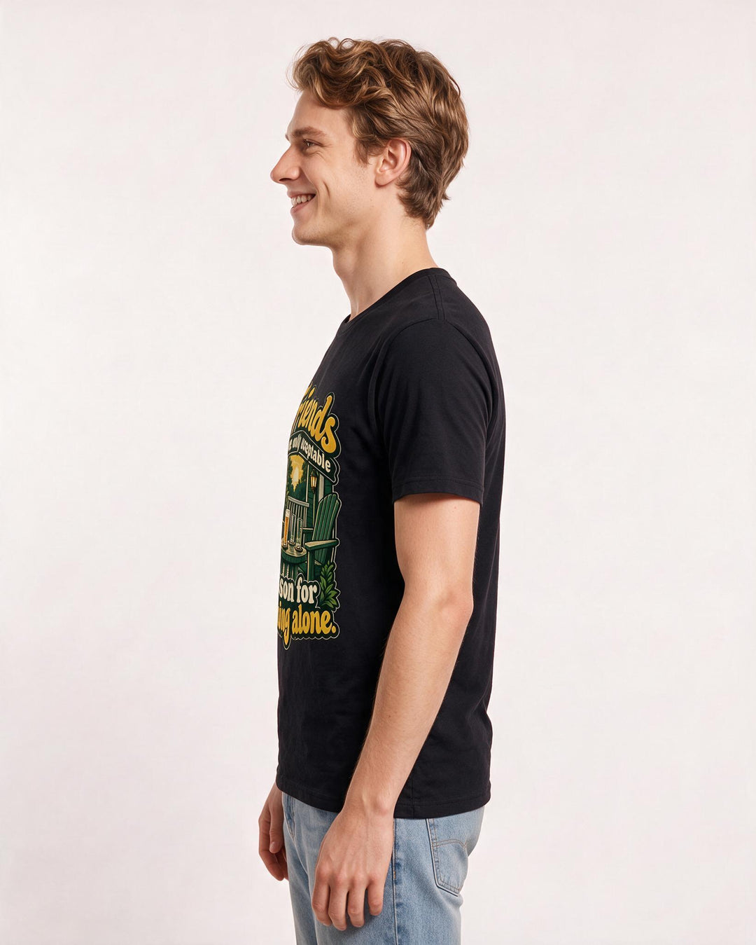 Beer Black T-Shirt for Men – Everyday Expression Graphic Tee product image 2