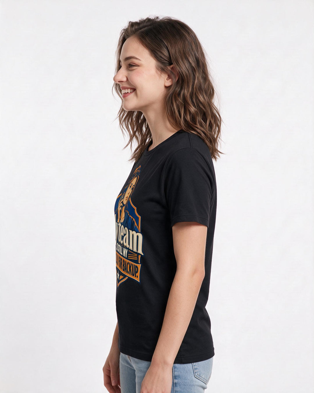 Veteran Black T-Shirt for Women – Everyday Expression Graphic Tee product image 2