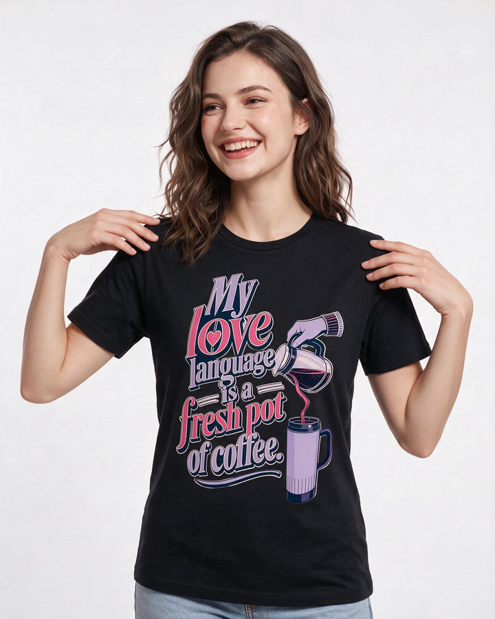 Grandparent Black T-Shirt for Women – Everyday Expression Graphic Tee product image 1