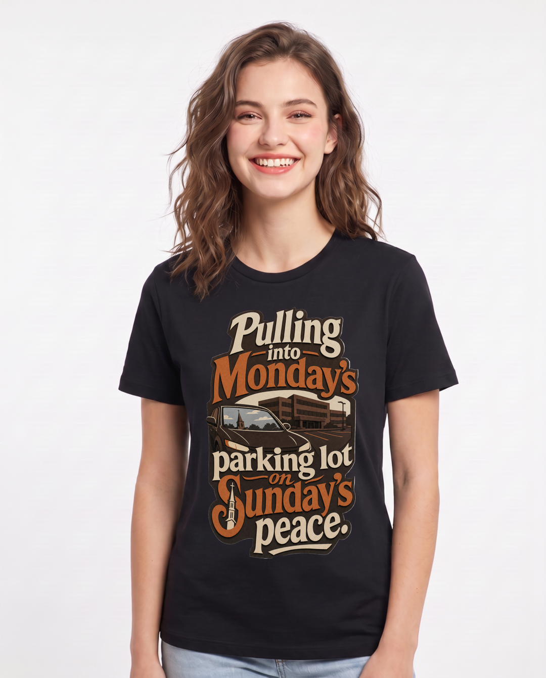 Christian Faith Black T-Shirt for Women – Everyday Expression Graphic Tee product image 3