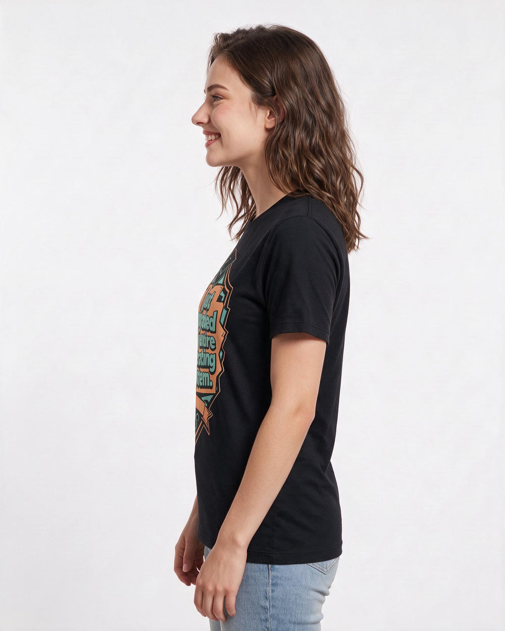 Graduation Gift Women's Black T-Shirt - I just upgraded my entire product image 2