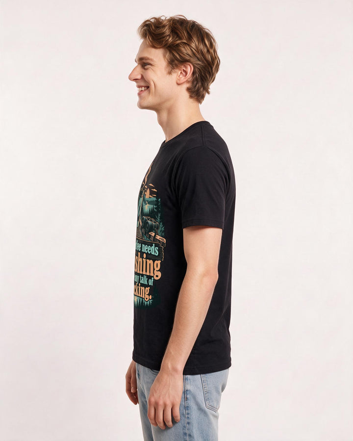 Hunting Black T-Shirt for Men – Everyday Expression Graphic Tee product image 2