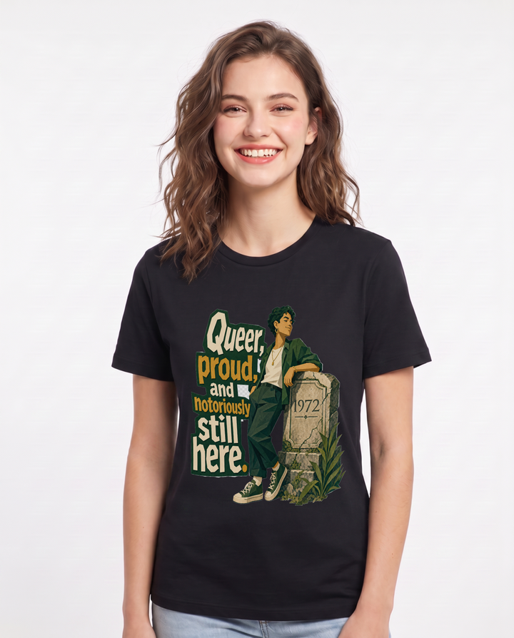 Pride Black T-Shirt for Women – Everyday Expression Graphic Tee product image 3