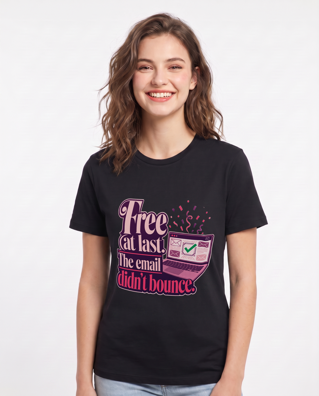 Graduation Black T-Shirt for Women – Everyday Expression Graphic Tee product image 1