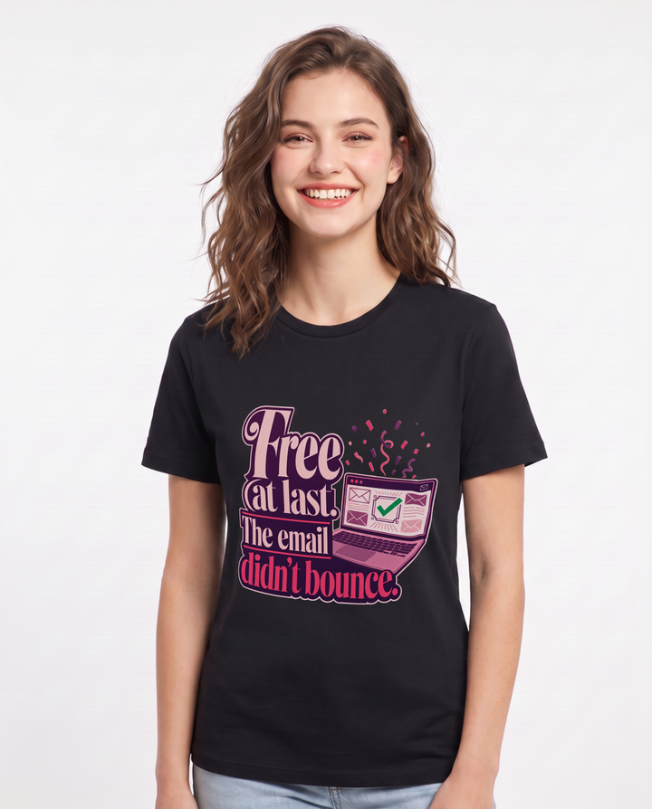 Graduation Black T-Shirt for Women – Everyday Expression Graphic Tee product image 1