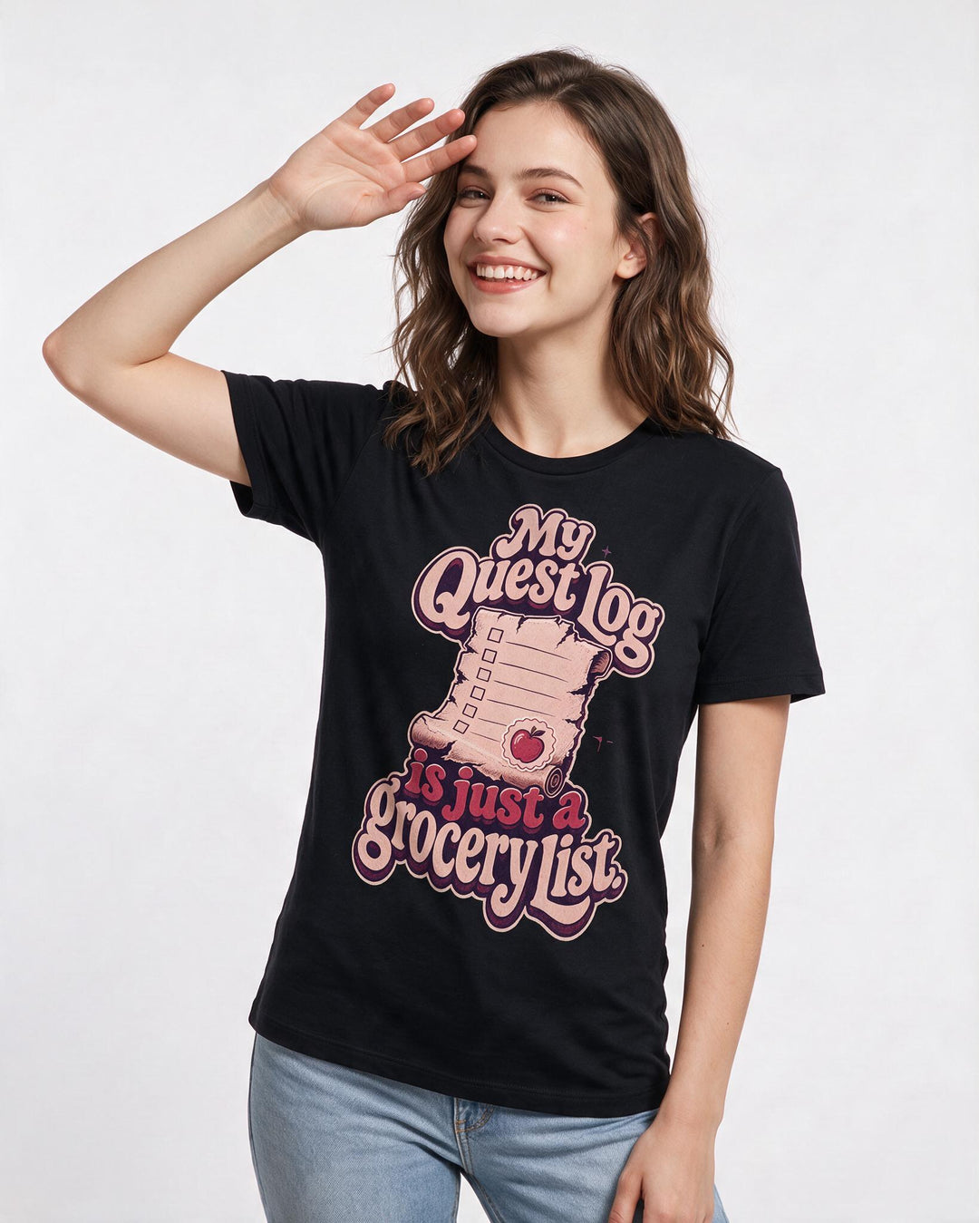 Gaming Black T-Shirt for Women – Game Night Graphic Tee product image 3
