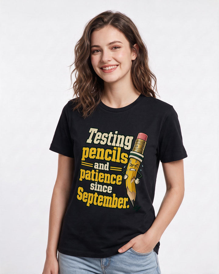 Teacher Black T-Shirt for Women – Everyday Expression Graphic Tee product image 1