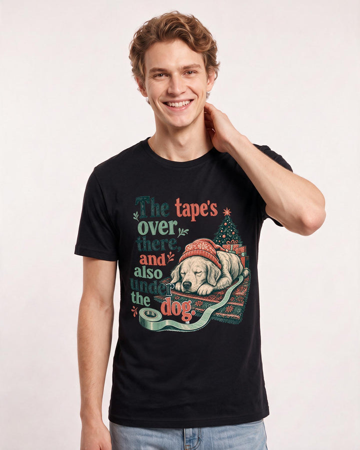 Christmas Black T-Shirt for Men – Holiday Theme Graphic Tee product image 1