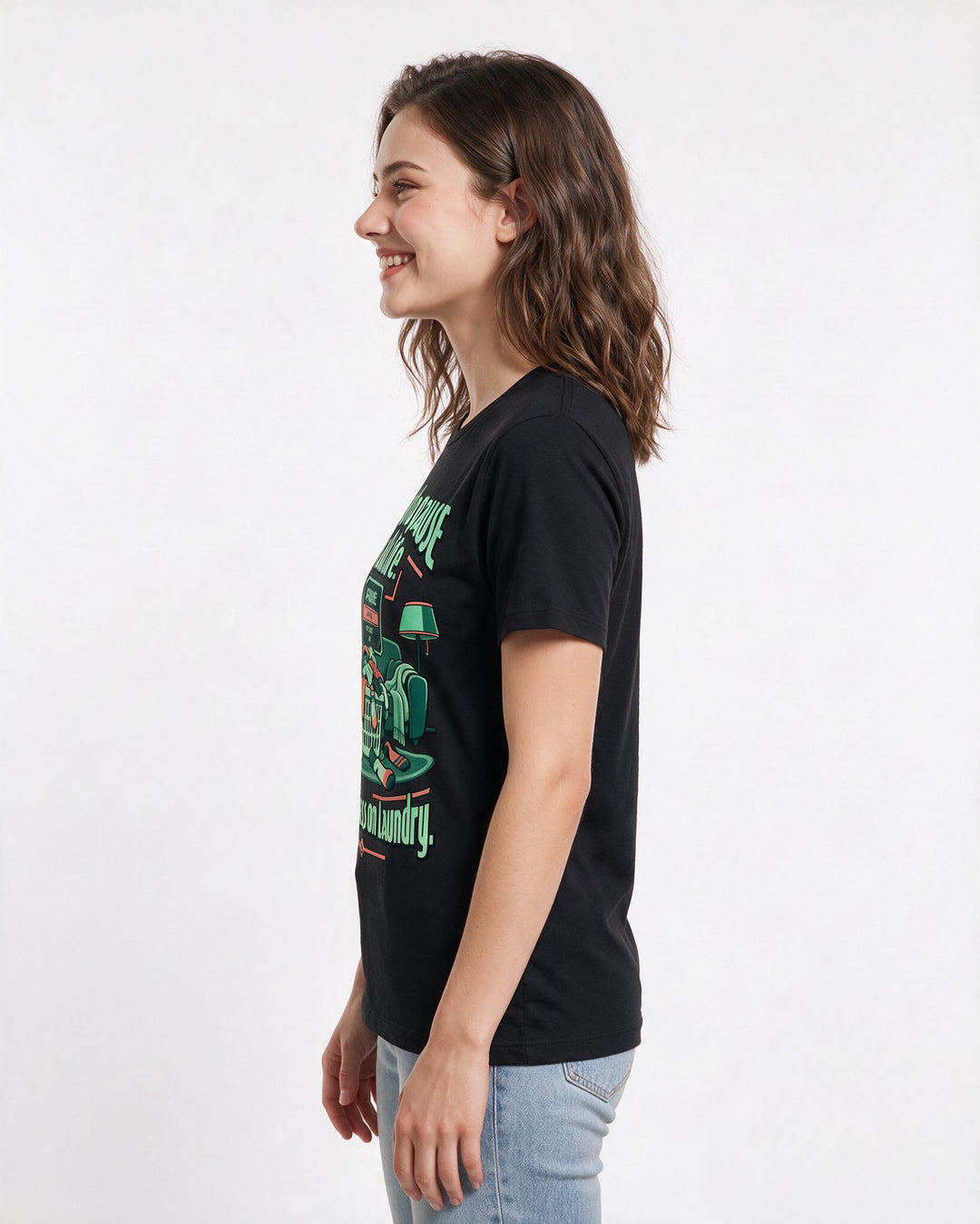 Gaming Black T-Shirt for Women – Game Night Graphic Tee product image 2