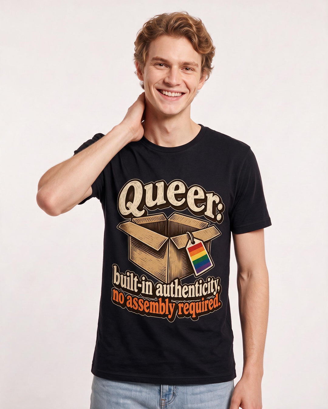 Pride Black T-Shirt for Men – Everyday Expression Graphic Tee product image 1