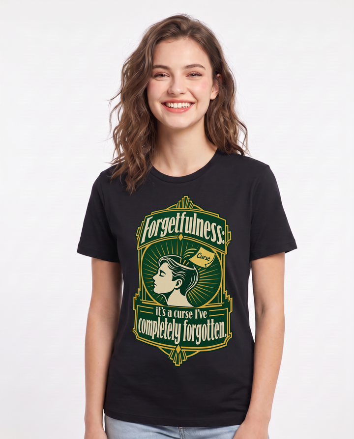 Meme Black T-Shirt for Women – Everyday Expression Graphic Tee product image 3