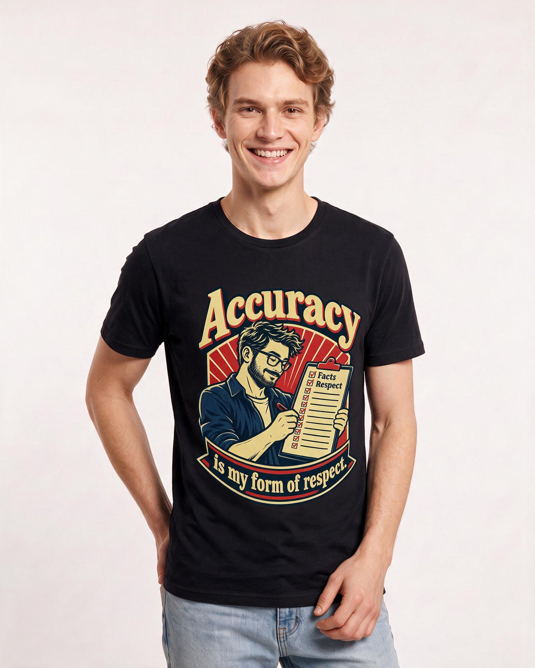 Neurodiversity Black T-Shirt for Men – Everyday Expression Graphic Tee product image 1