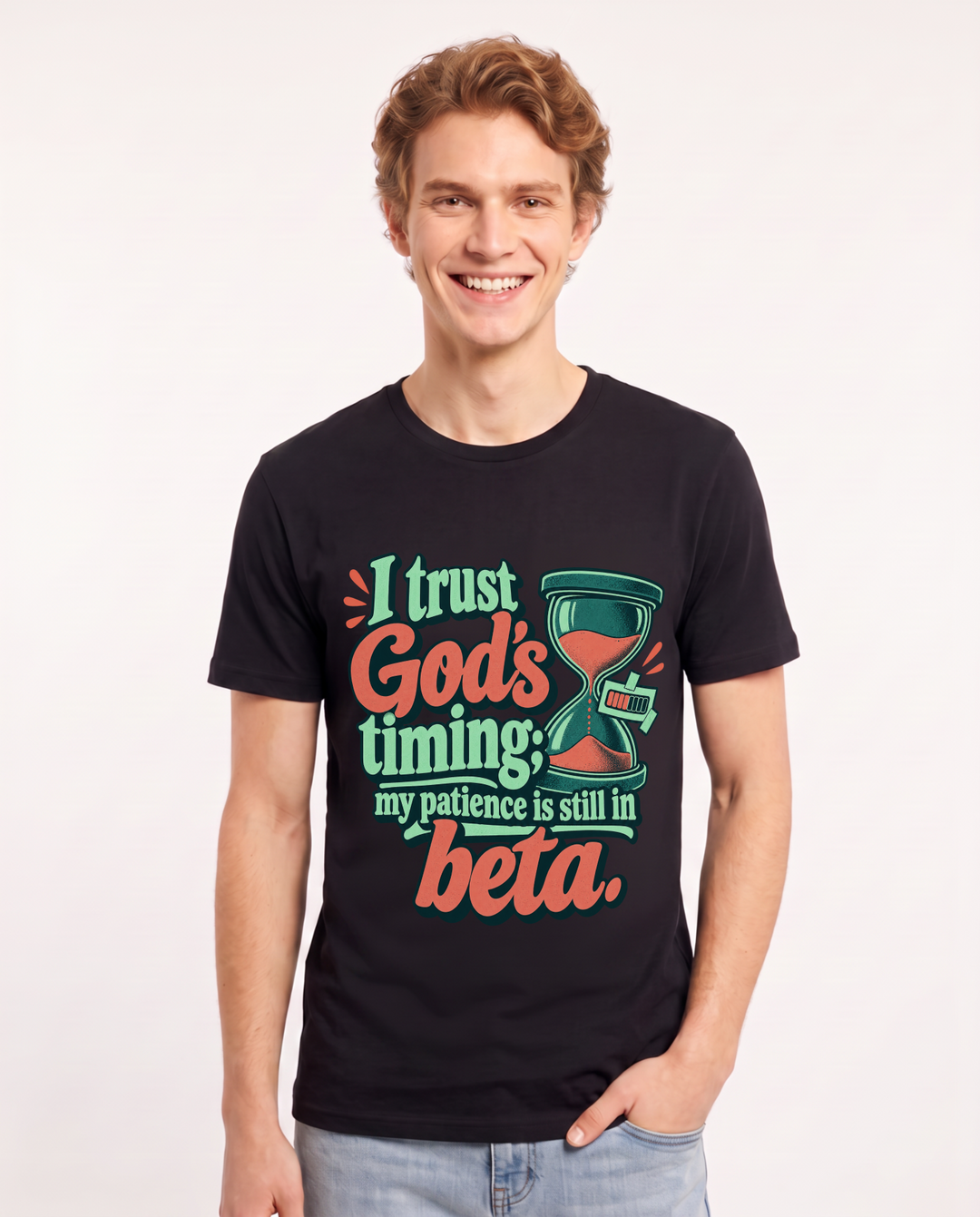 Christian Faith Black T-Shirt for Men – Everyday Expression Graphic Tee product image 3
