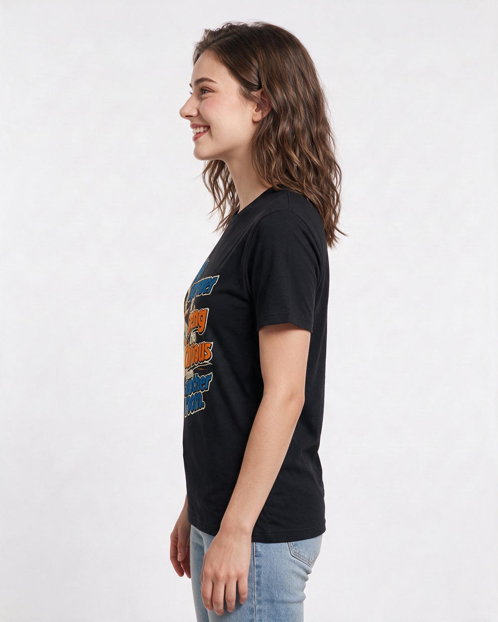 Family Black T-Shirt for Women – Everyday Expression Graphic Tee product image 2