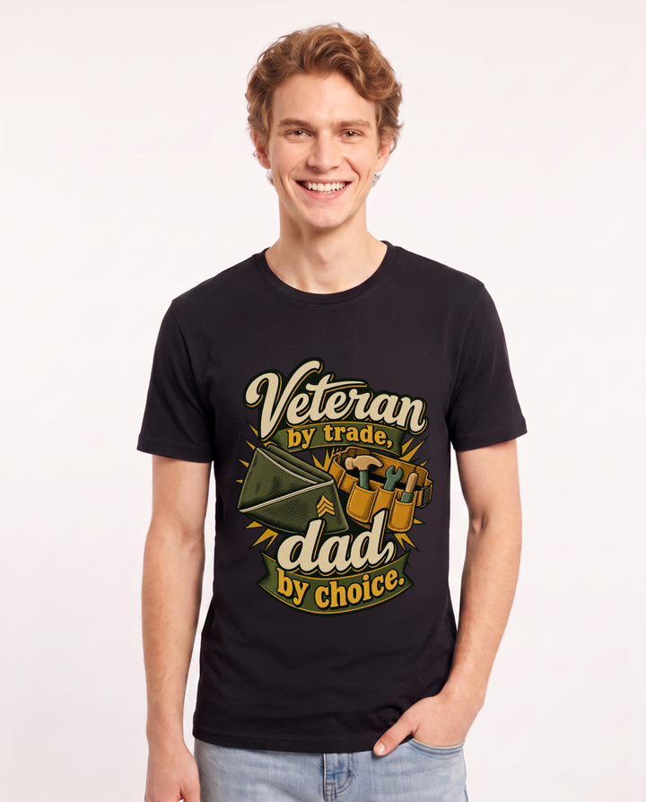 Veteran Black T-Shirt for Men – Everyday Expression Graphic Tee product image 3