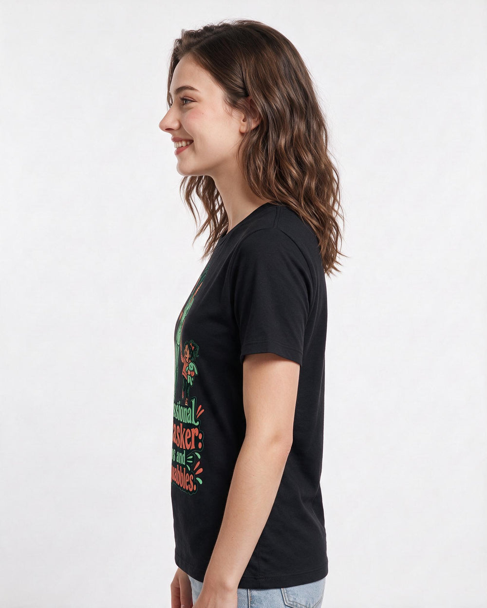 Nurse Black T-Shirt for Women – Nursing Life Graphic Tee product image 2