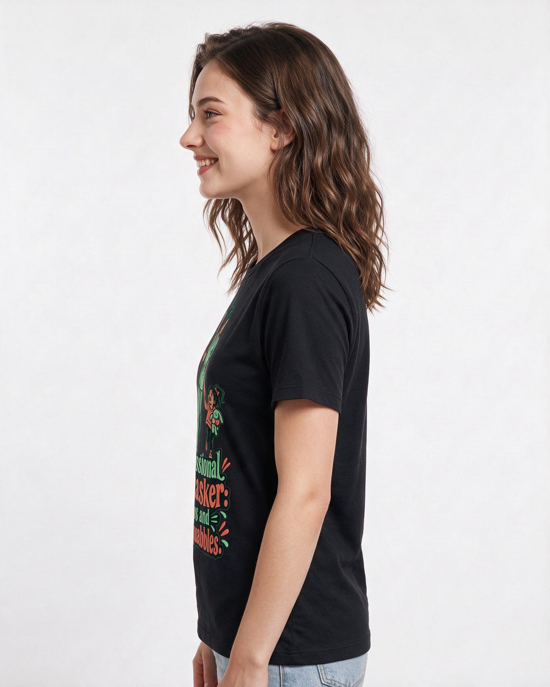 Nurse Black T-Shirt for Women – Nursing Life Graphic Tee product image 2