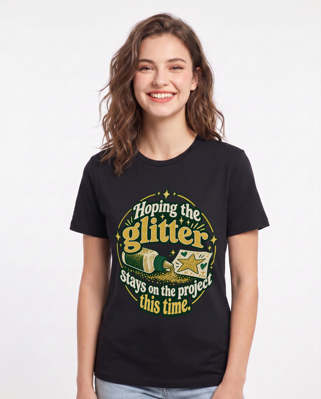 Teacher Black T-Shirt for Women – Everyday Expression Graphic Tee product image 3