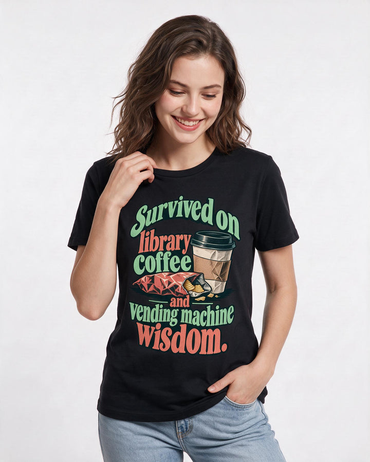 Graduation Black T-Shirt for Women – Everyday Expression Graphic Tee product image 1