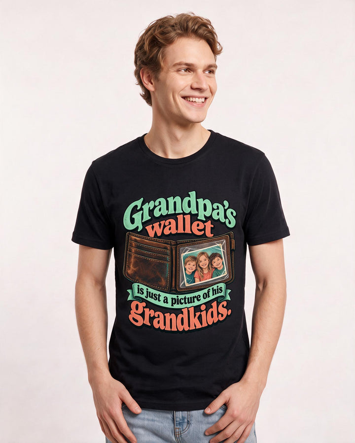 Grandparent Black T-Shirt for Men – Everyday Expression Graphic Tee product image 1