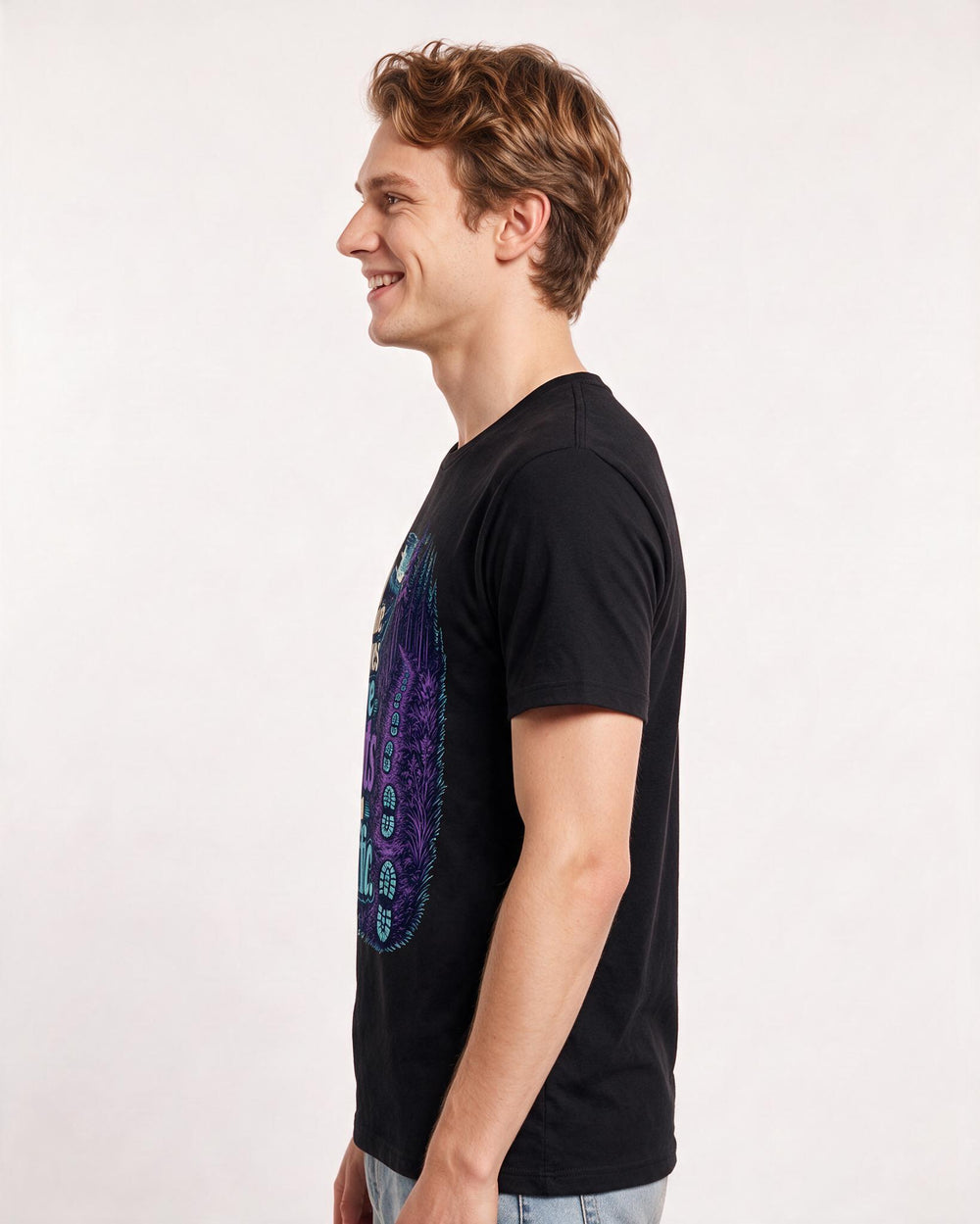 Hunting Men's Black T-Shirt – My commute involves more boots than traffic. product image 2