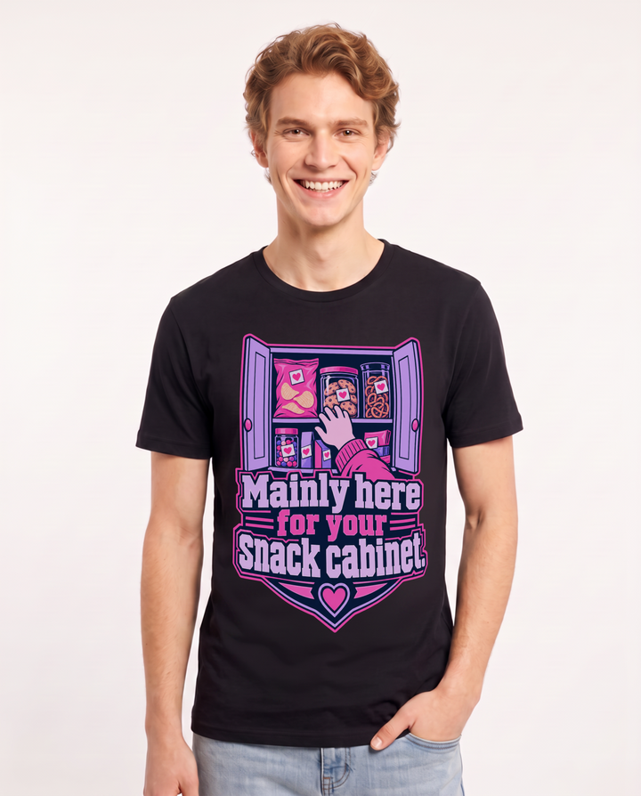 Couples Black T-Shirt for Men – Everyday Expression Graphic Tee product image 3