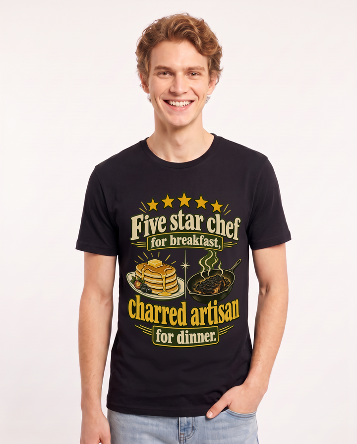 Grandparent Black T-Shirt for Men – Everyday Expression Graphic Tee product image 3
