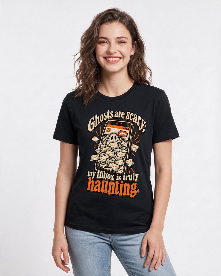 Halloween Black T-Shirt for Women – Halloween Theme Graphic Tee product image 1